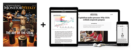 Digital and print subscription showing on smart phone, tablet and desktop and magazine cover